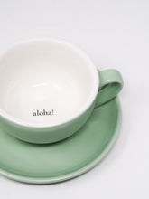 Lade das Bild in den Galerie-Viewer, Tasse mit Untersetzer - "Aloha!"